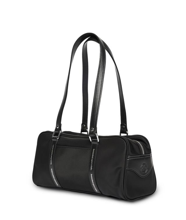 line boston bag - glossy black