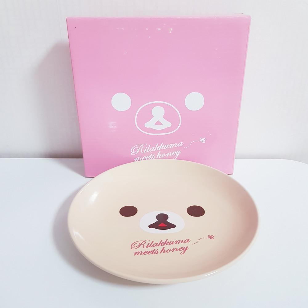 17센치 리락쿠마 접시 코리락쿠마 그릇 로숀