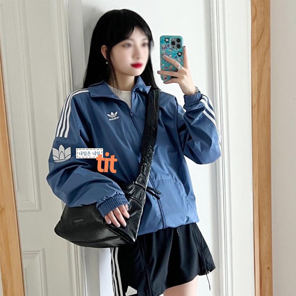 아디다스 아디컬러 트레포일 트랙 탑 삼선 져지 자켓 GN3536