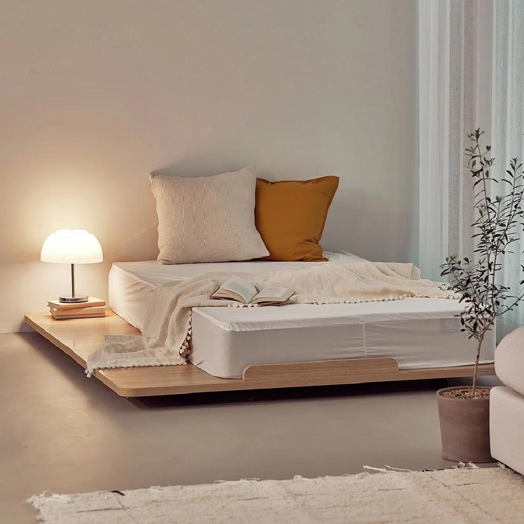 휴도 선유 E0등급 저상형 무헤드 침대 깔판 프레임 (MS/S/SS/Q/K) - 한샘몰