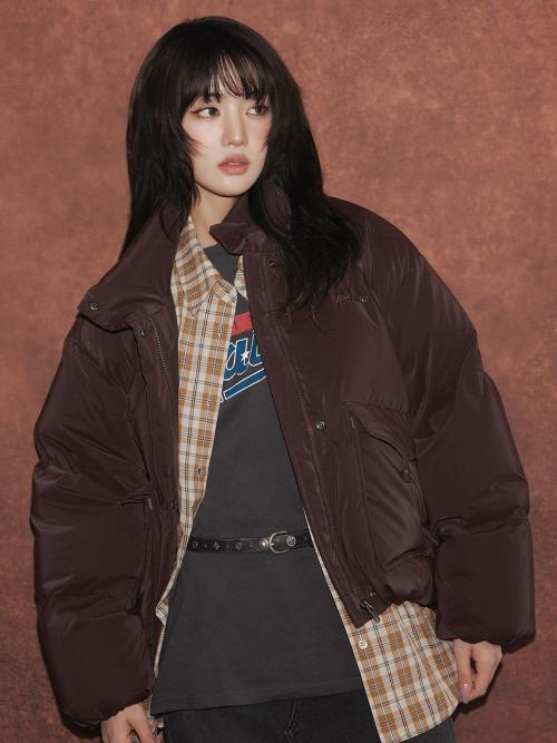 Velvet Powder Short Down Jumper VD5WM413_2color