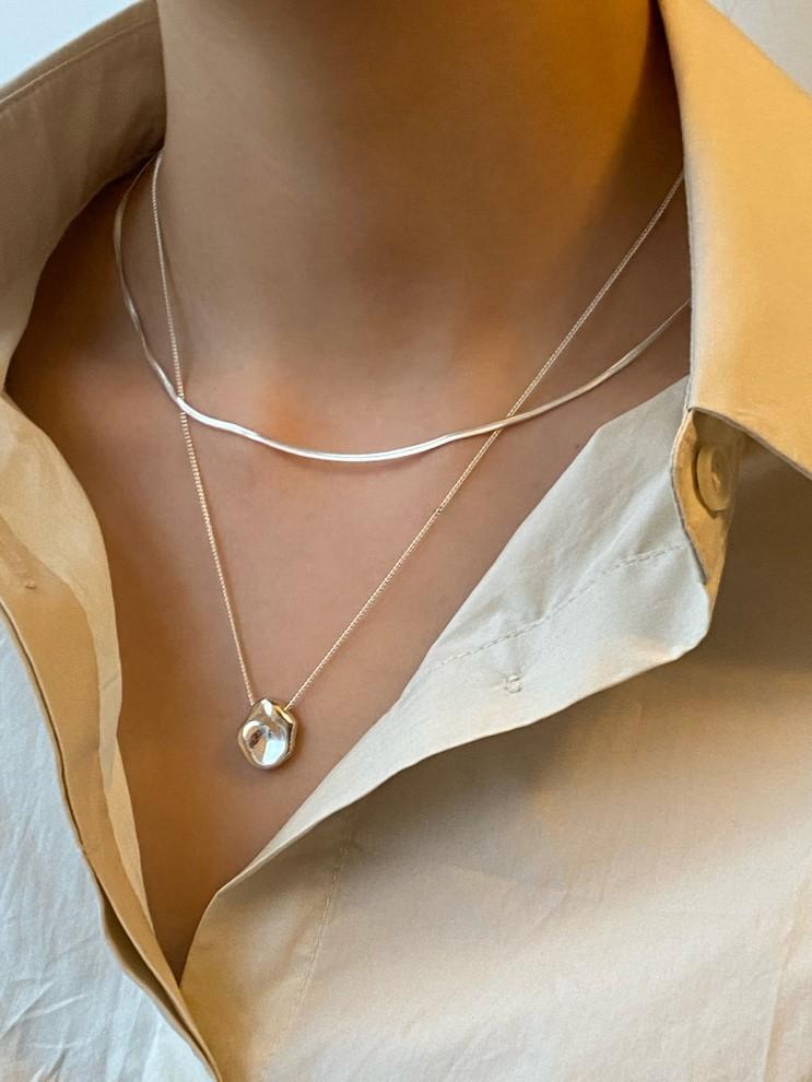 [SILVER925] Bold snake chain necklace / 시드주얼리 볼드스네이크체인 네클리스