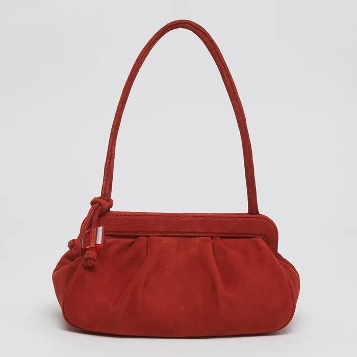Skirt bag(Suede red)