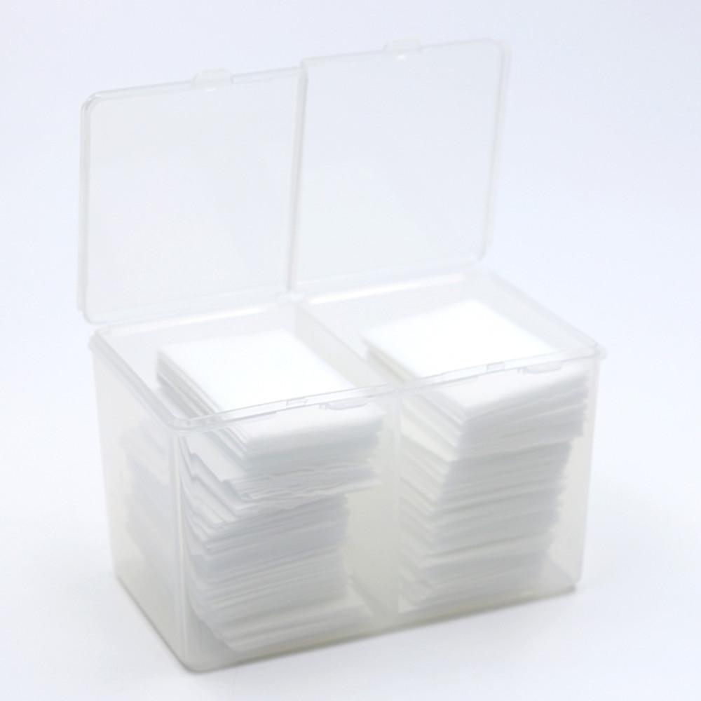 면봉 화장솜 케이스 2구 다용도 반투명 보관함