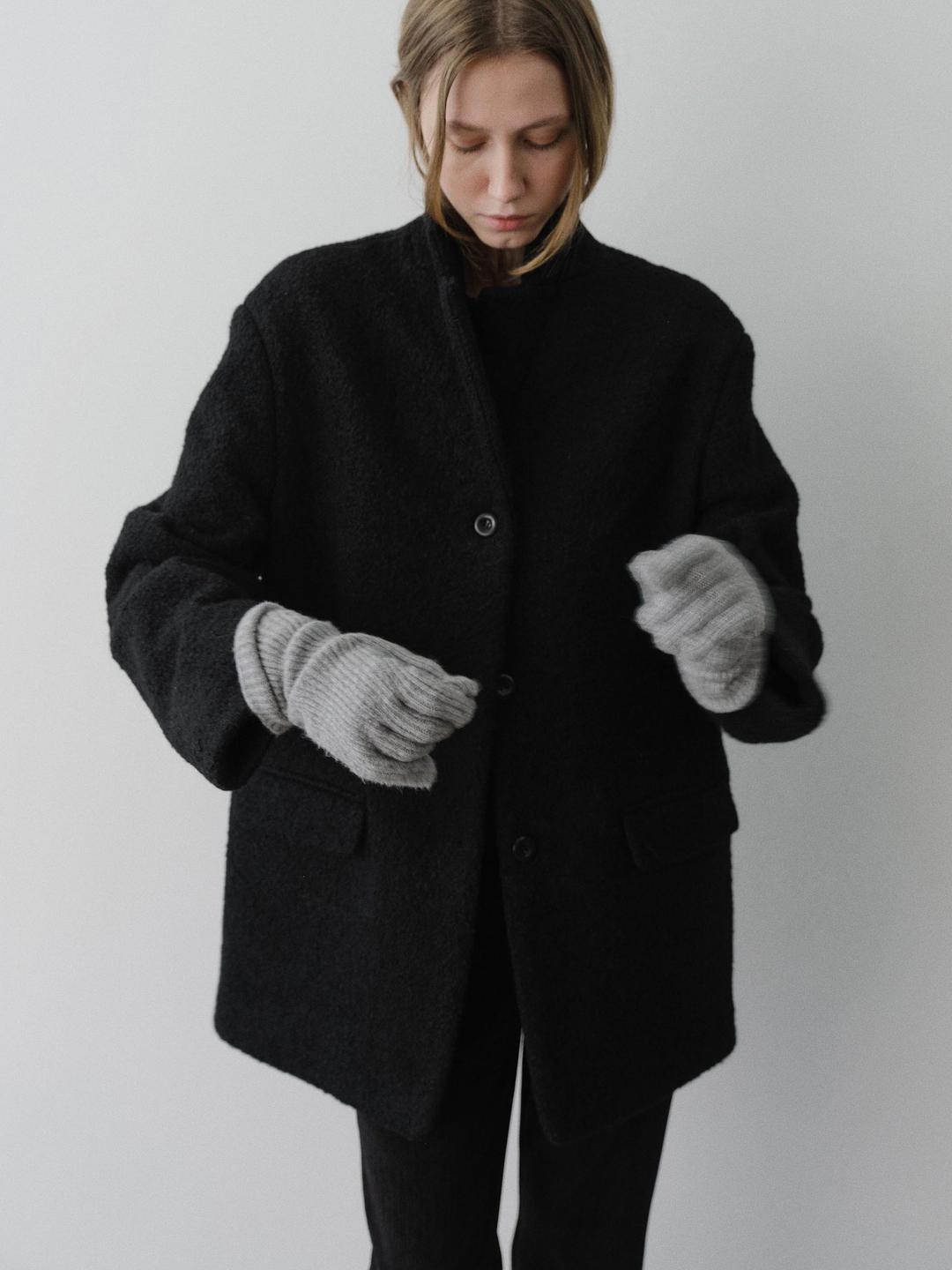 [11.19 - 11.23] Teddy boucle coat (black)