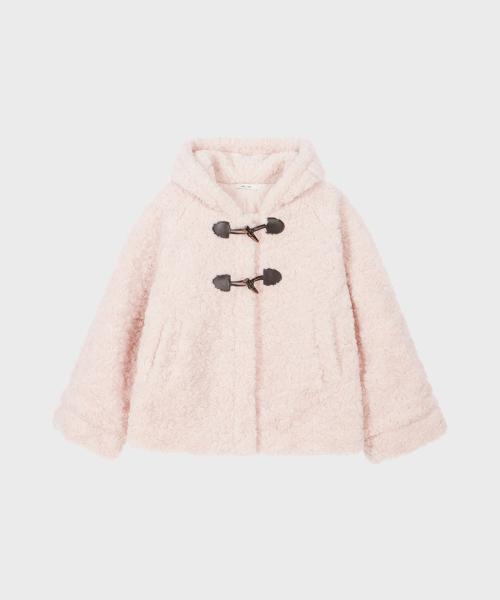 Fur Hoodie Jacket (Light Pink)