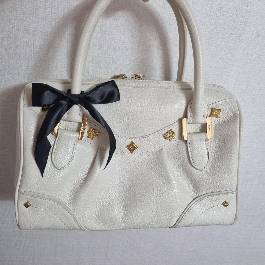 mcm 아이보리 토트백 보스턴백 로걀 양산형 갸루 | 후루츠패밀리