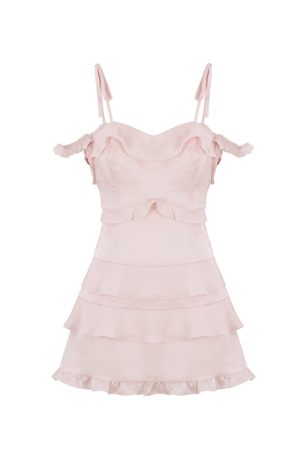FRILL DRESS PINK