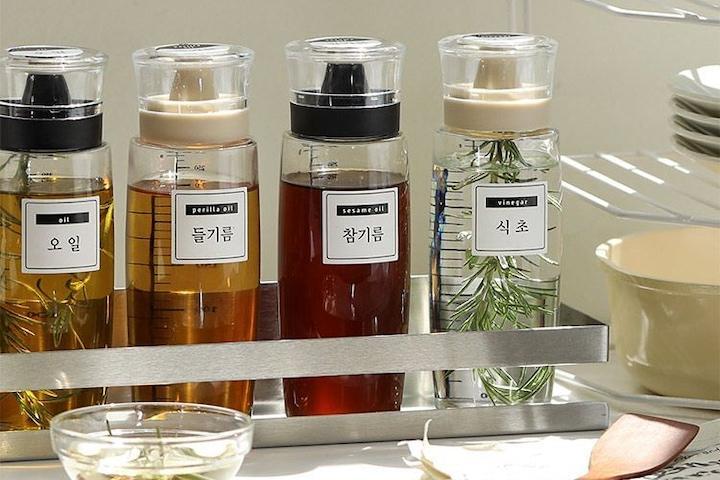 시노글라스 유리오일병 새지않는 기름병 간장통 300ml