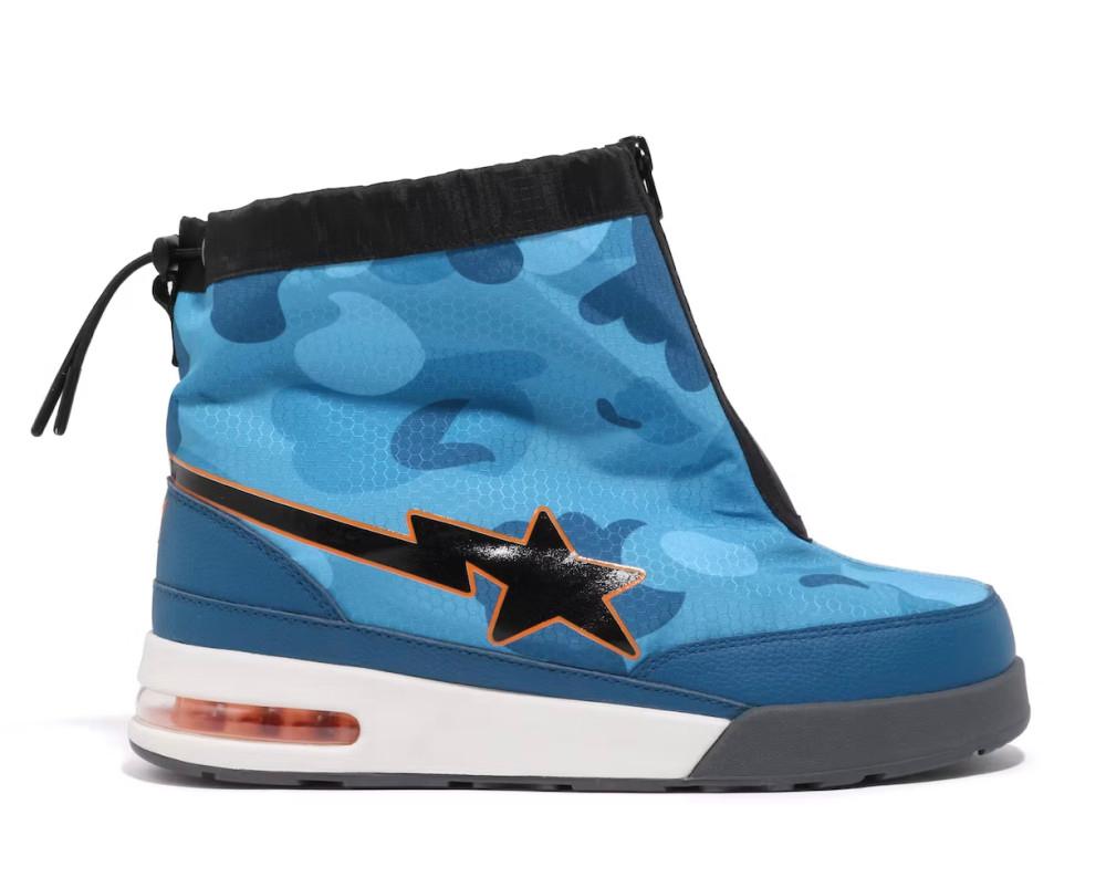 베이프 집 로드 스타 A Bathing Ape Zip Road Sta Honeycomb Camo Blue