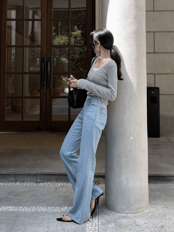 [Arete] Noble boots denim (light ver.)