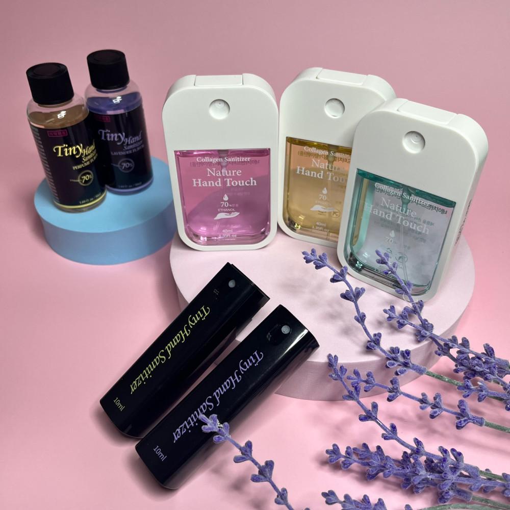 [미니마니] 3개 향기로운 손소독제 콜라겐세니타이저 네이쳐핸드터치 타이니 5type