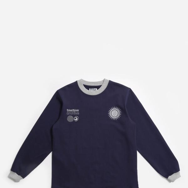 Infinite Sun L/S Tshirts-Melange Navy