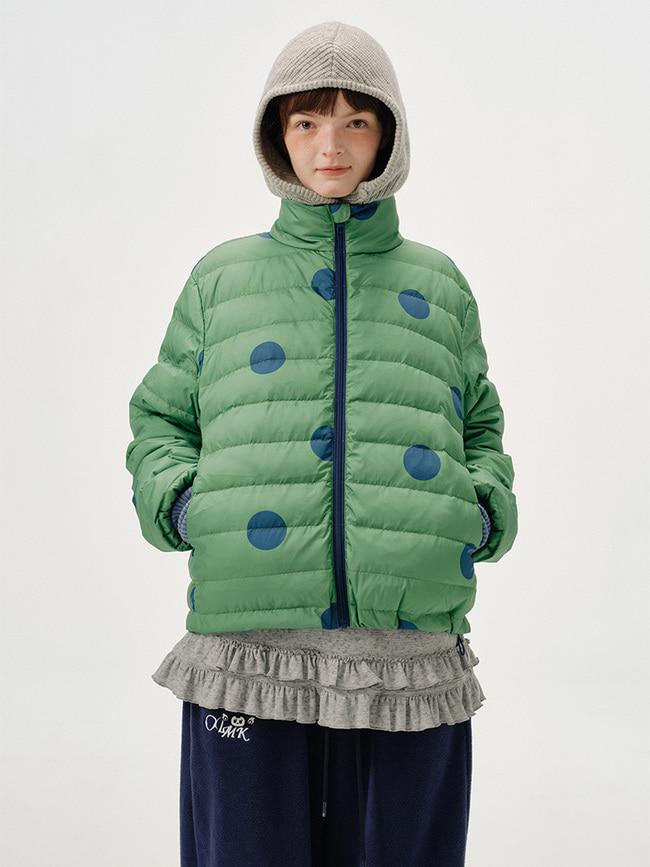 [ODD MAKER] Polka Dot Quilted Down Jacket
