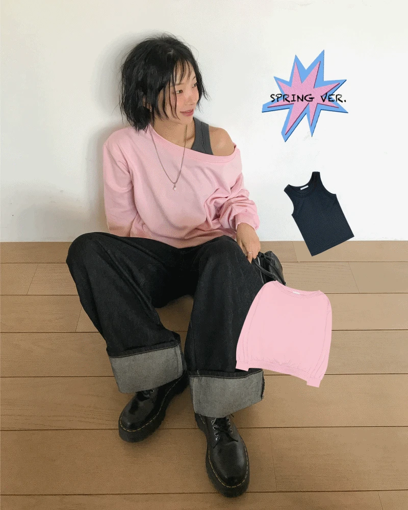 [MD PICK!] [SET] JOY OFF SHOULDER MTM + SLEEVELESS