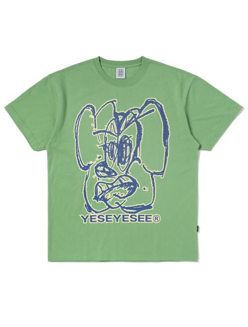 Angry Dog Tee Light Green
