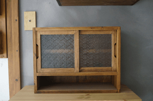 미닫이 찬장 그릇장/플로라,아쿠아,구름유리