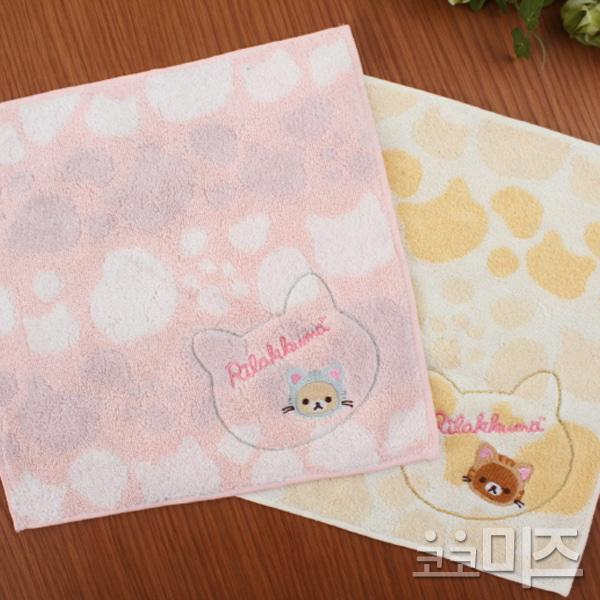 (일본)리락쿠마 미니타올 (네코 시리즈_2type)  코리락쿠마 아동용 핸드타올 손수건