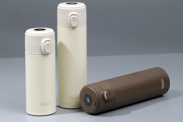 LED 온도표시 스텐 이유식 우유 원터치 분유보온병 보온보냉텀블러