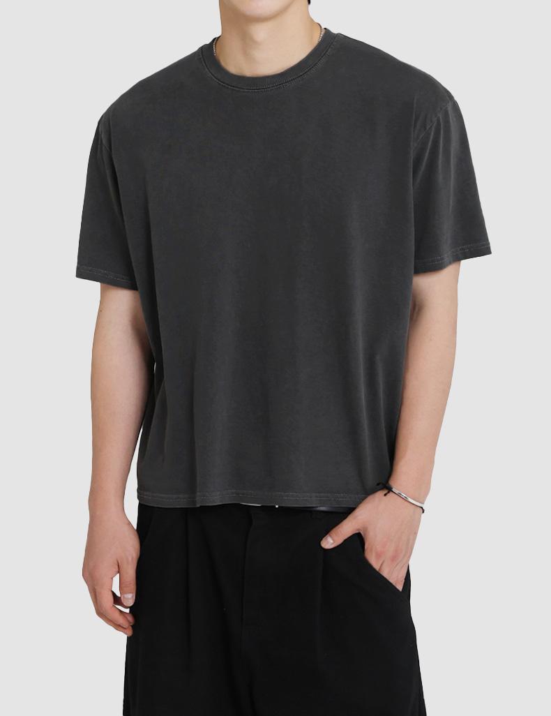 피그 크롭 티셔츠