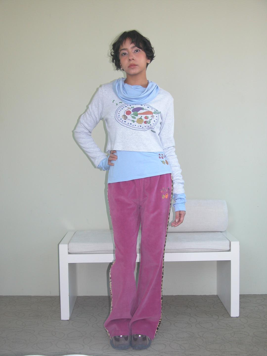 Leopard Corduroy Pants, Pink