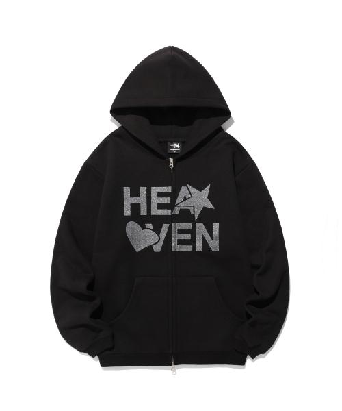 나이스고스트클럽(NICEGHOSTCLUB)  HEAVEN HOODIE ZIP UP_BLACK(NG2FSUM481A) - 사이즈 & 후기 | 무신사