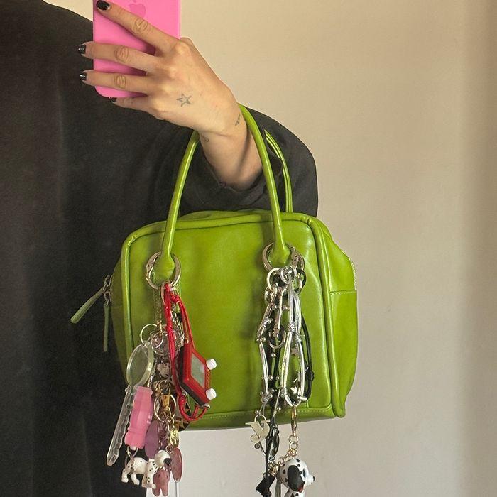 mini box bag (lime)