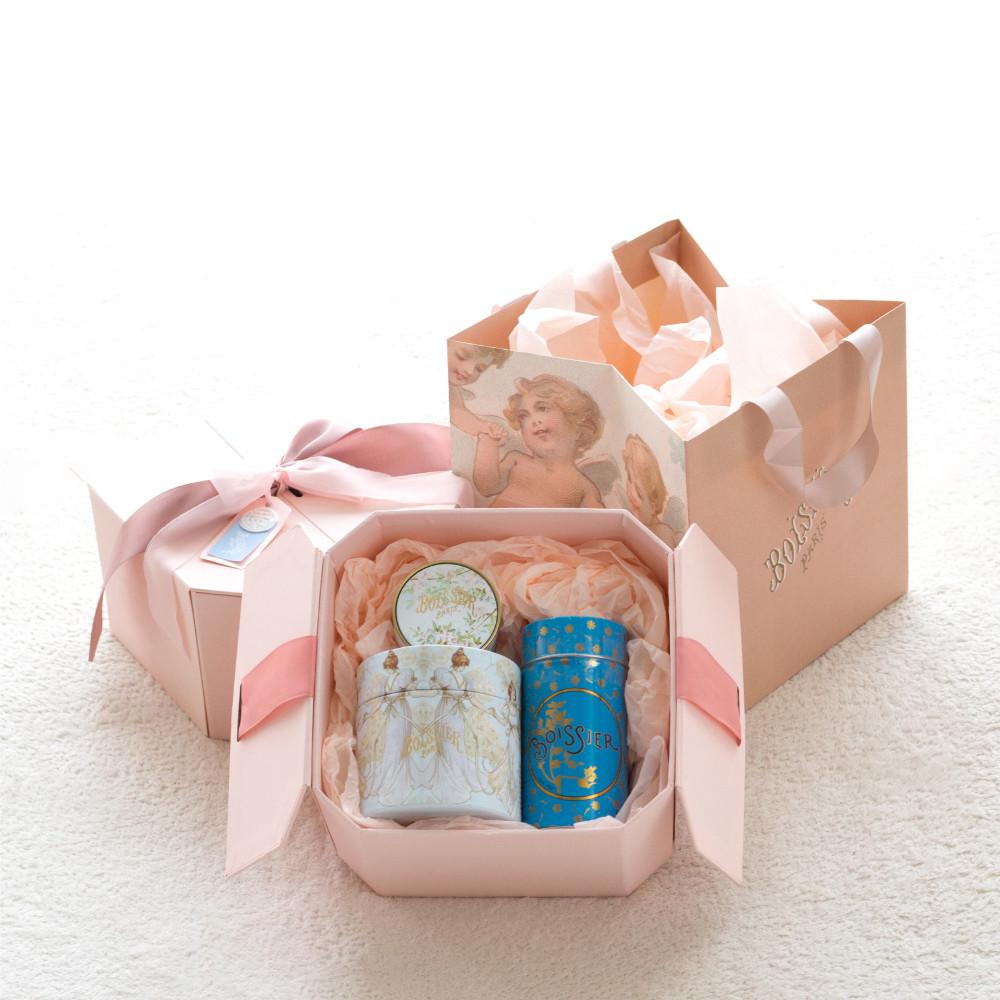 [공식판매처] Boissier 브아시에 기프트 선물상자 - 진주 티 세트 [원산지:프랑스산(Saveurs et Traditions - Boissier)]