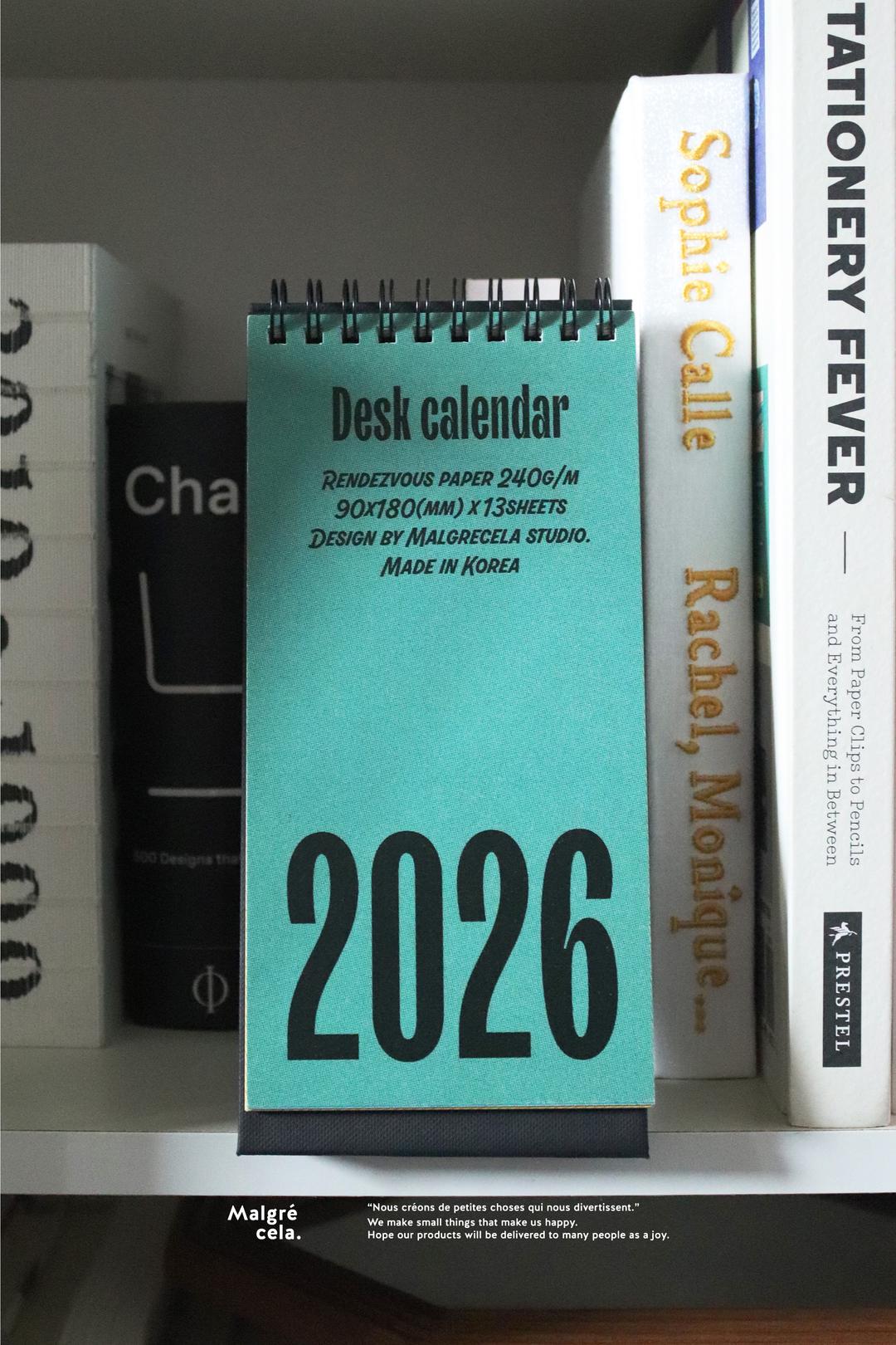 2026 Desk calendar