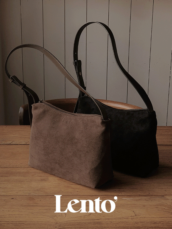 #Lento. Minimal Suede Hobo Bag - 2color