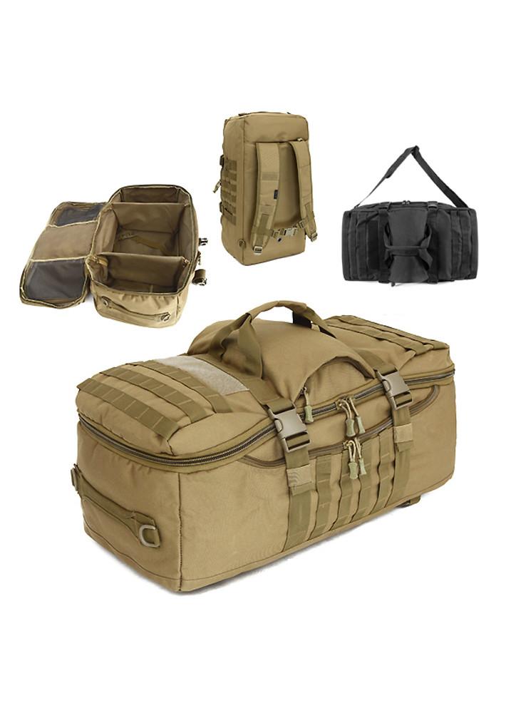 캠핑 대용량 75L 수납가방 탄색 멀티캠 밀리터리 낚시 여행 백팩 시스템백