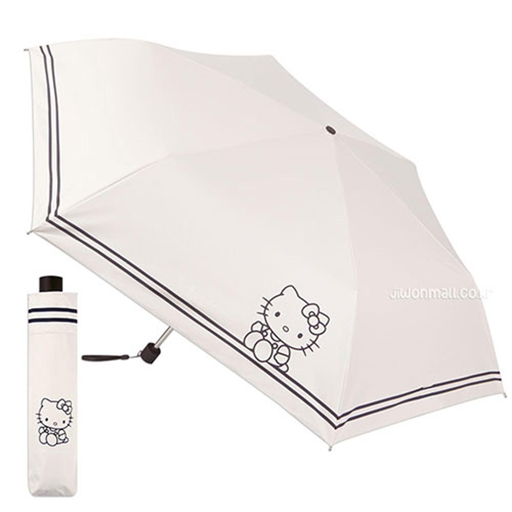 헬로키티 캐릭터 슬림 더블보더 50cm 3단 접이식 우산(수동) 947982