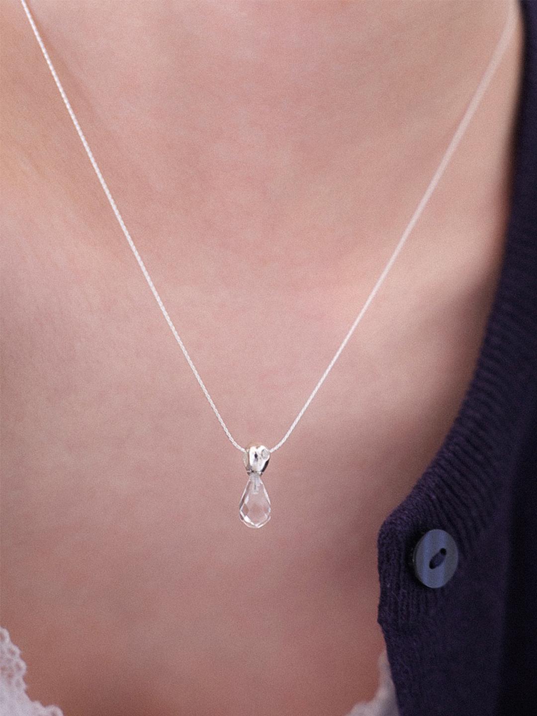 Crystal drop necklace