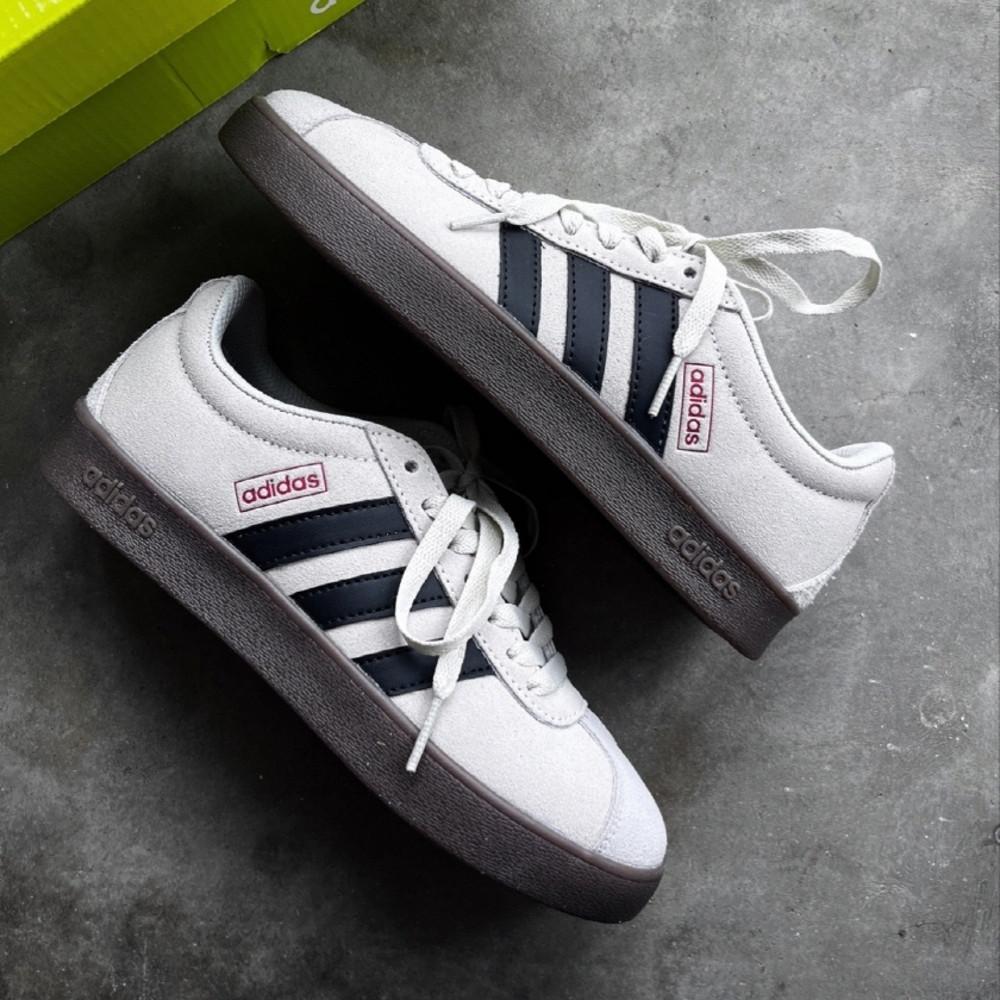 아디다스 네오 VL 코트 라이프스타일 빈티즈 그레이 스웨이드 HQ1802 남여공용스니커즈