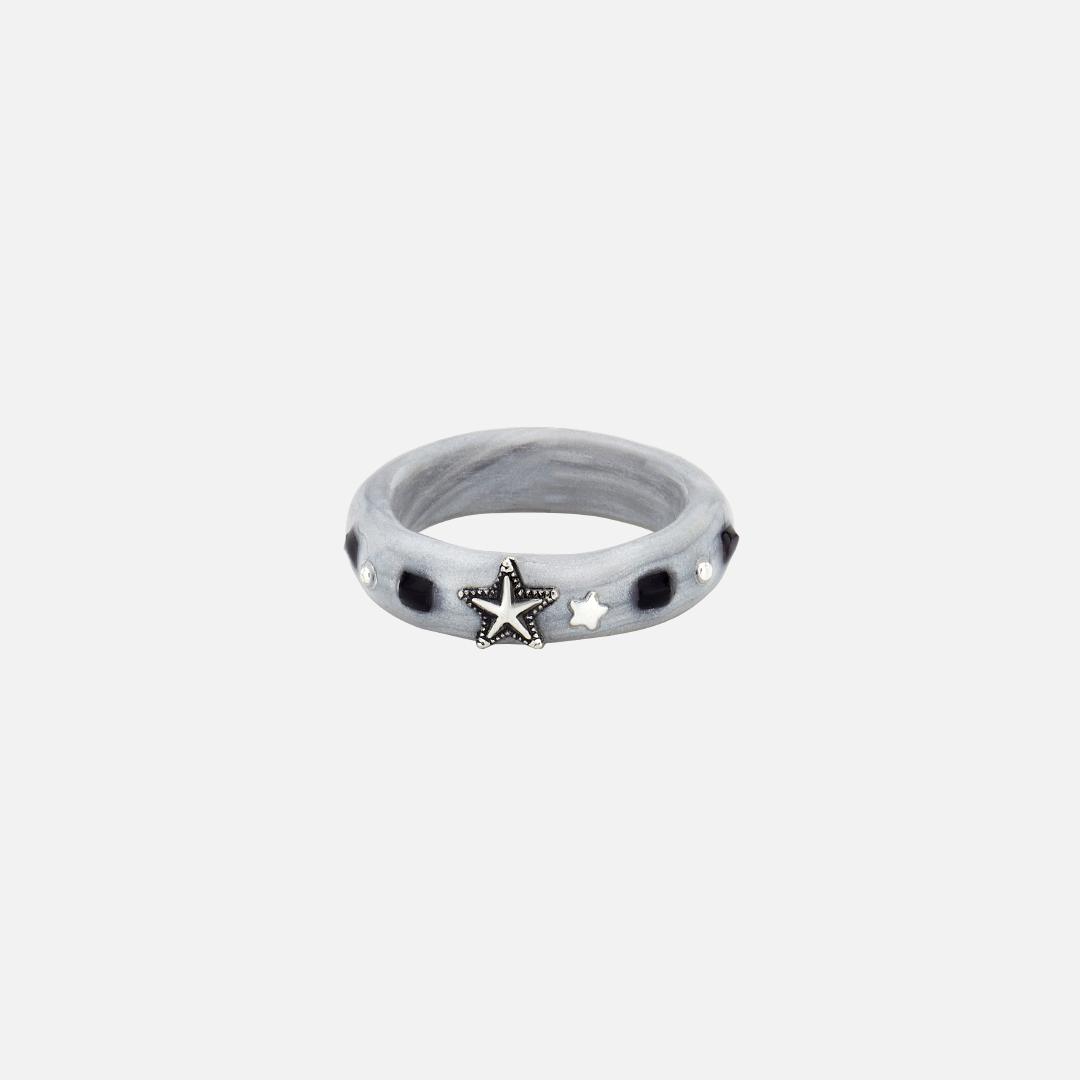 star term ring-sliver