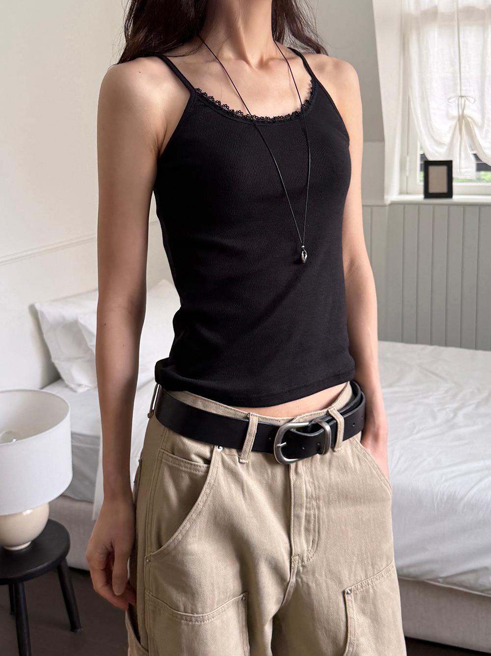 COZY LACE SLEEVELESS (3COLORS)