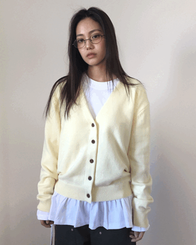 더기 [오늘출발/BEST]스프링 소프트 V 가디건 (5color)*그레이 핑크 차콜 블랙 당일 발송 가능! *레몬 3월 4일 부터 순차 발송 가능!