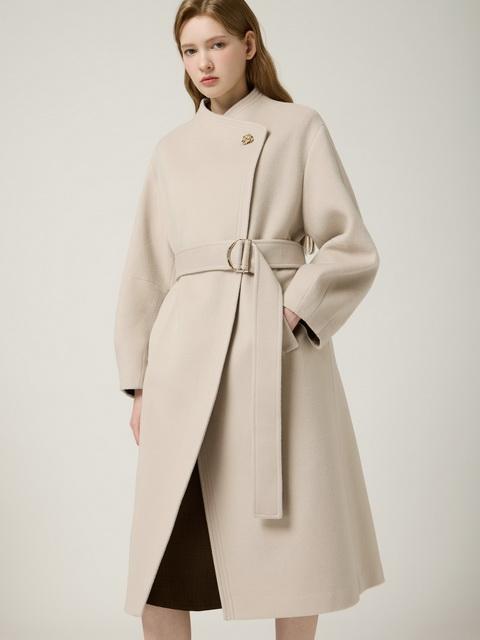 앞 여밈 루즈핏 캐시미어 코트_J244MSG421