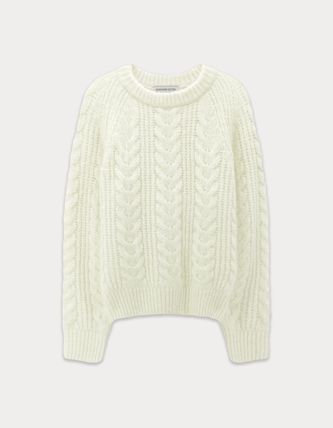 [Preview] Chelsea Alpaca Cable Knit - Ivory