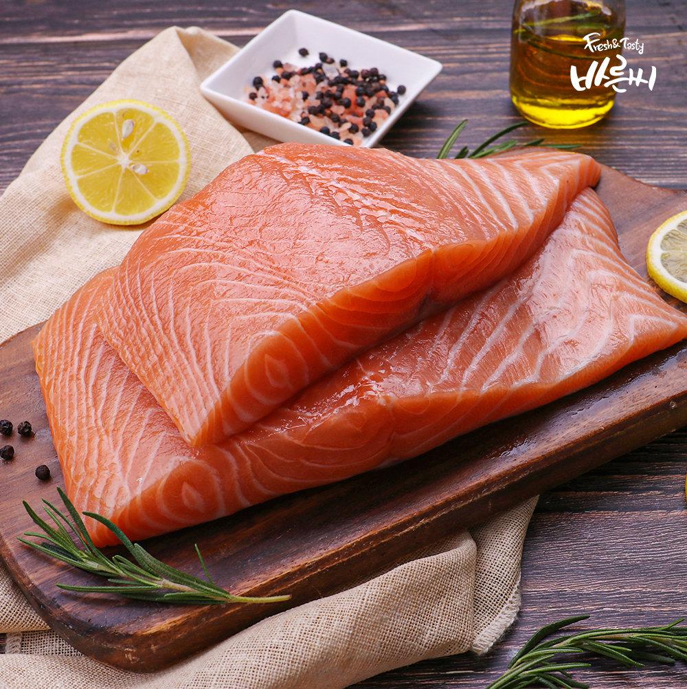 [72시간찬스][HACCP인증] 노르웨이 슈페리어급 생연어&숙성연어 300g/500g/1kg 바른씨연어