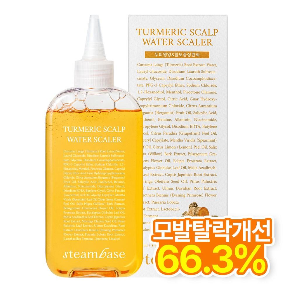 [공식] 스팀베이스 강황 쿨링 두피 워터 스케일러 모발탈락수개선, 250ml, 1개 - 샴푸 | 쿠팡