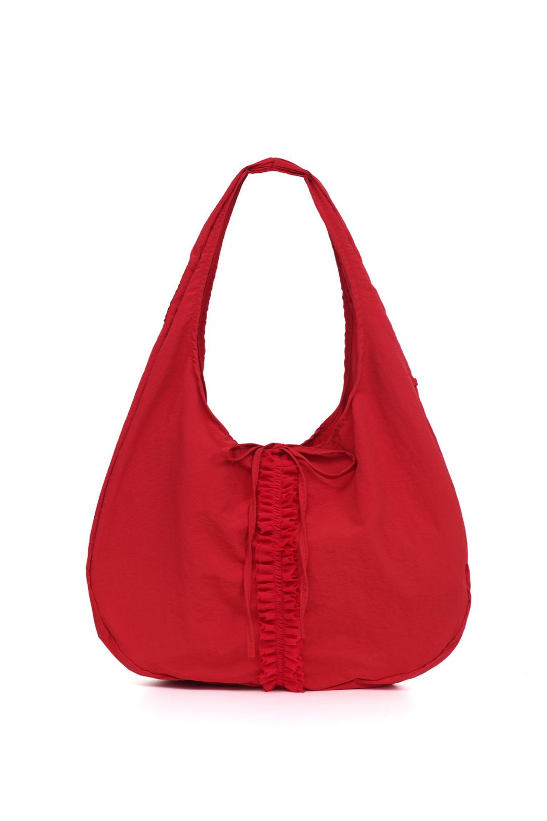 6/10 예약배송 [X MA JOURNÉE] 프릴 호보 백  frill hobo bag (strawberry)