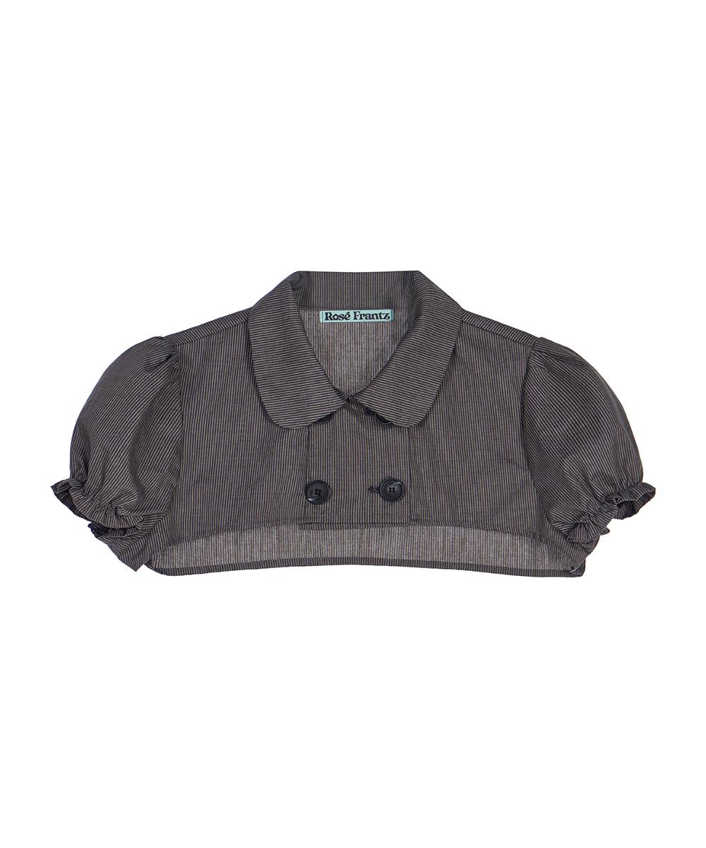 Stripe Bolero Shirt [Khaki]