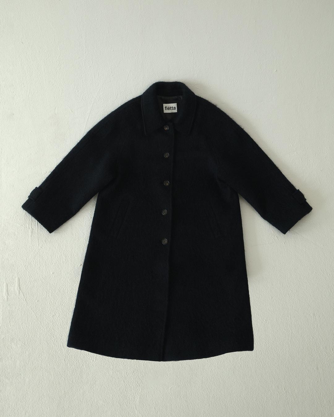 [11/21 예약발송] [Exclusive] flétta Mohair Long Coat_Navy