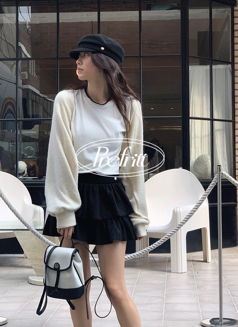 [PreFritt/자체제작] Crepe bolero knit cardigan [32000->20000]