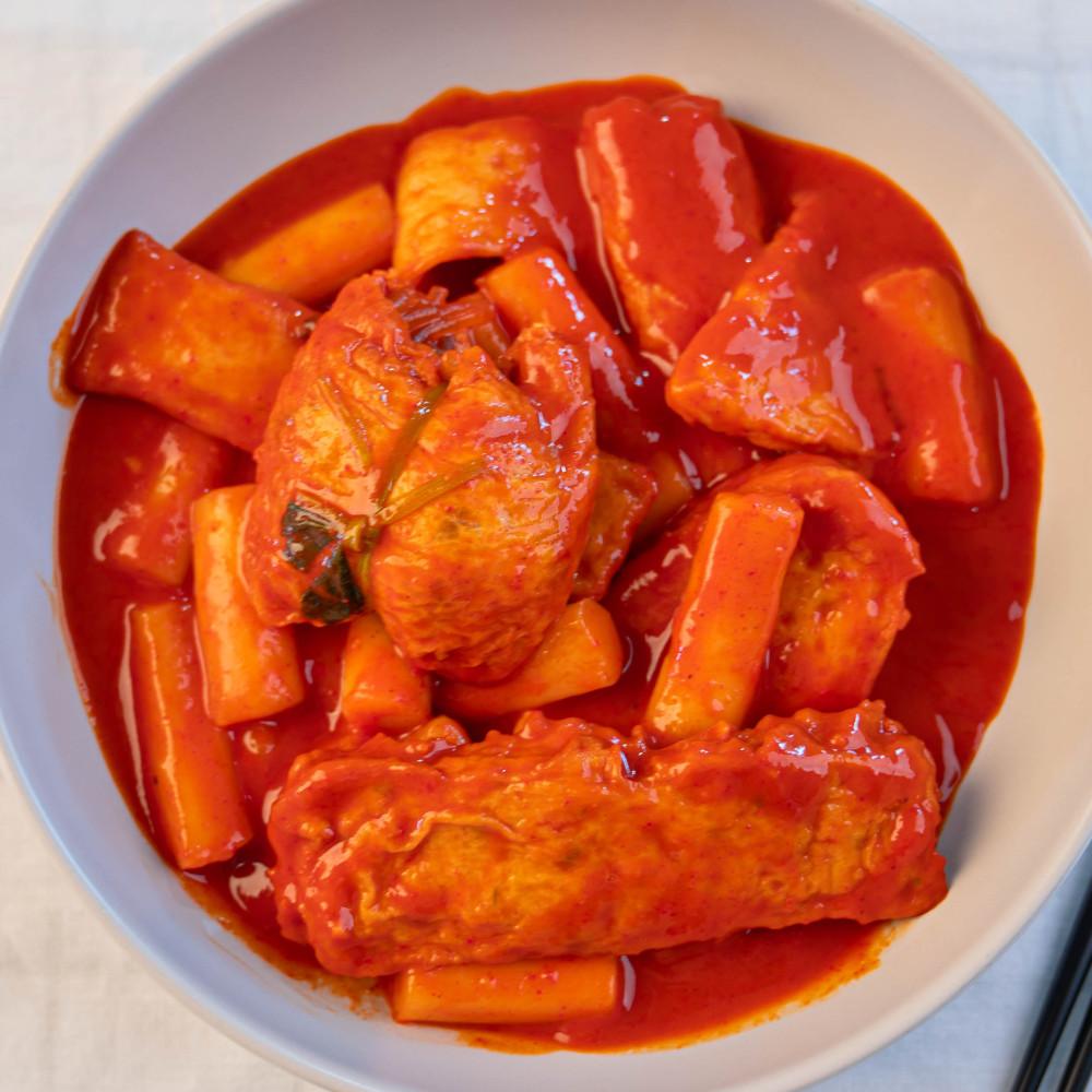 사과떡볶이-어묵떡볶이 밀키트 반전팩 달콤 [원산지:상세설명에 표시]