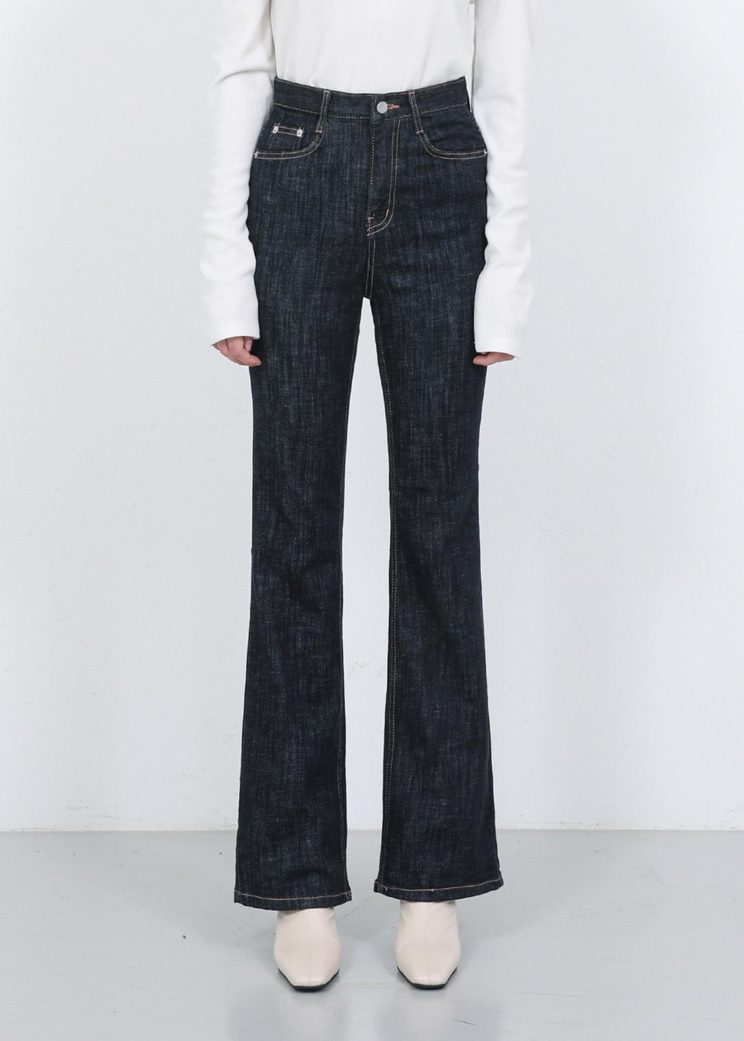 [기모][-6cm 숏버전 추가] W71 이염 없는 롱부츠컷 데님 팬츠_진청