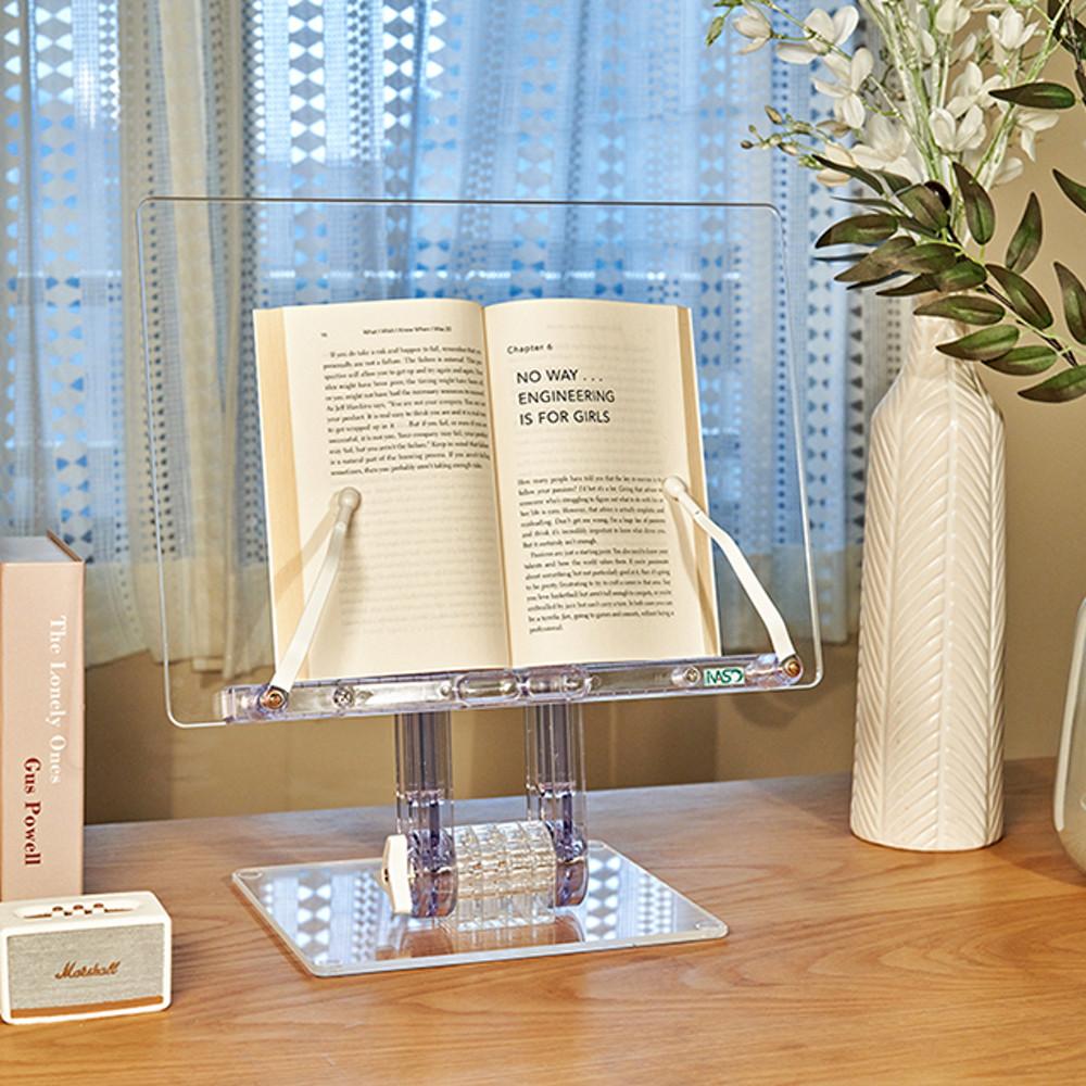 HD402 높이조절 투명 북스탠드 책받침대 NASO  나소독서대