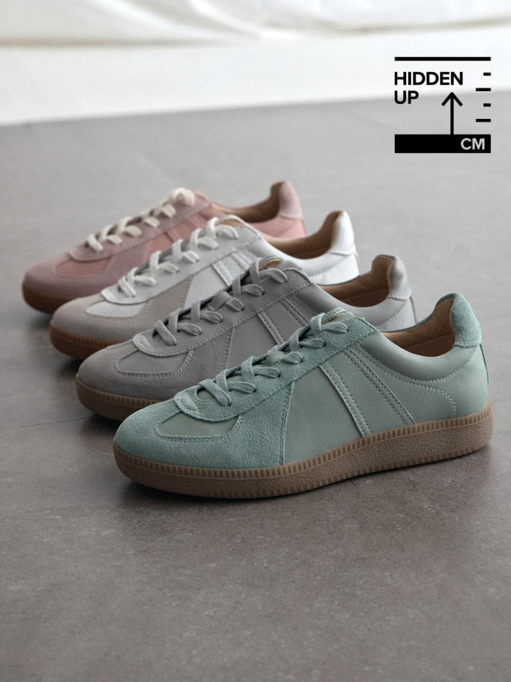 슈펜 [4COLOR][오솔라이트] 레더 NEW ARMY 독일군 스니커즈 _4.5cm 키높이 HPMR6EA302