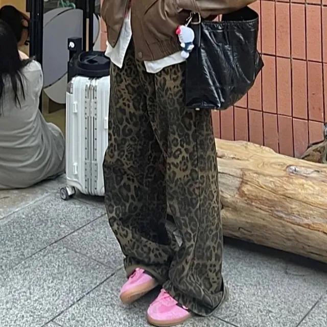 [실물깡패/핏보장] 빈티지 레오파드 호피 무늬 팬츠